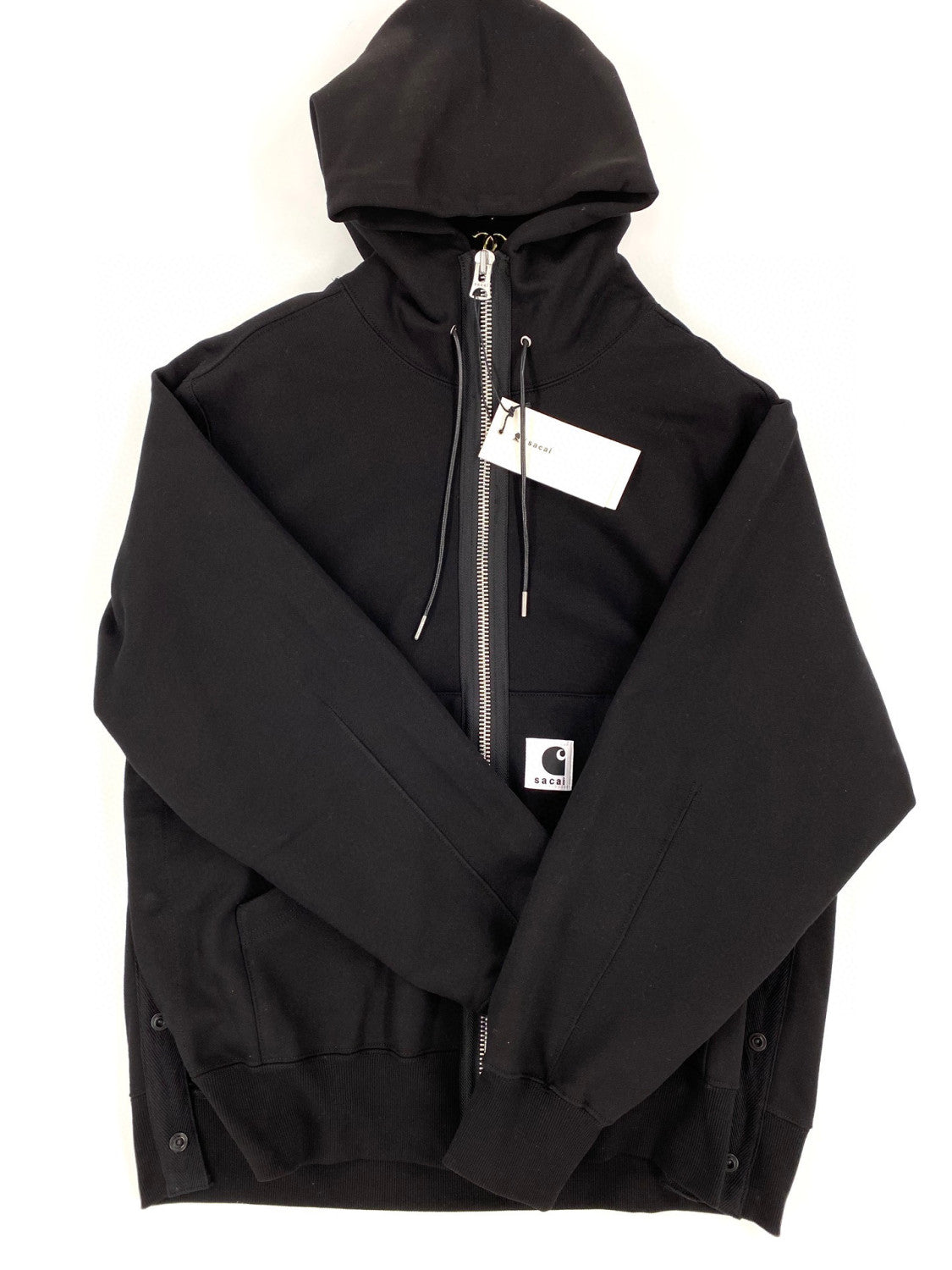 Sacai X CARHARTT Wip Hooded Long Sleeve Zipper Coat Jacket #21914