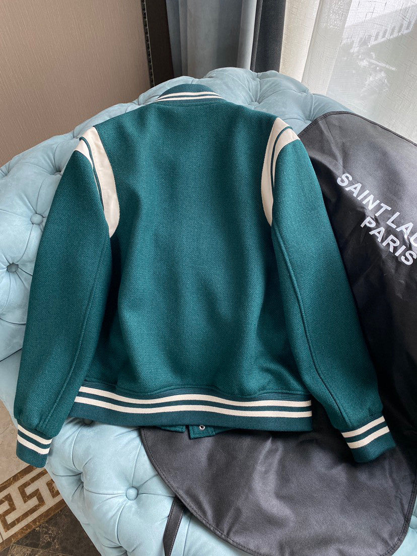 Saint Laurent Teddy Jacket In Wool Ngvp #691