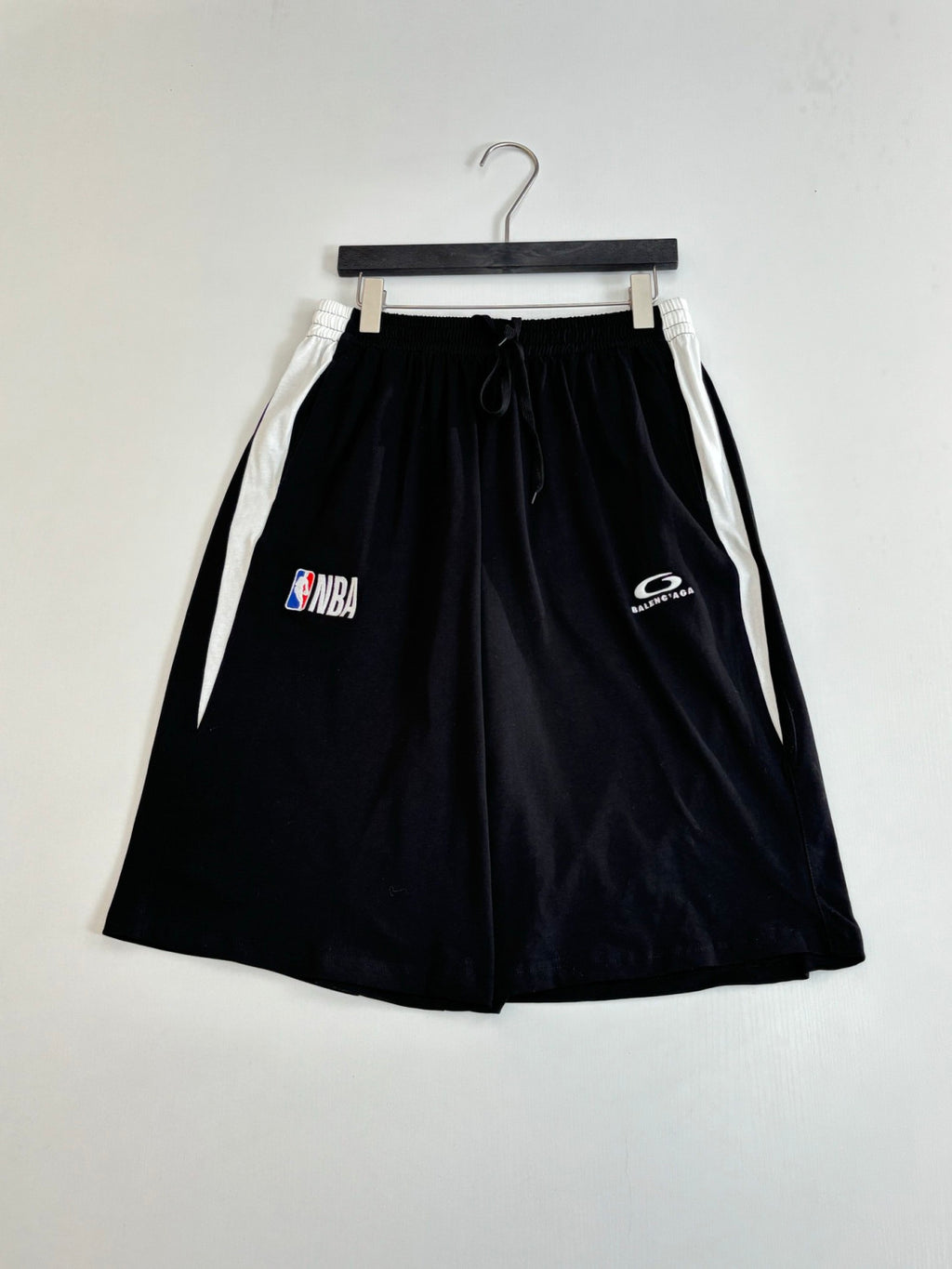 Balenciaga Men's Balenciaga Nba Collaboration Tracksuit Shorts in Black White#377154
