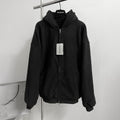 Balenciaga Men's And Women's Spring/Fall Fashion Casual Solid Color Hooded Zipper Classic Print Long Sleeve Jacket #78887