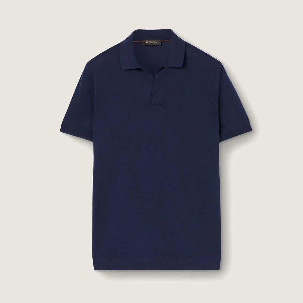 Loro Piana Men's Summer Solid Color Lapel Fit Ryome Short Sleeve Polo Shirt Ngvp #8214