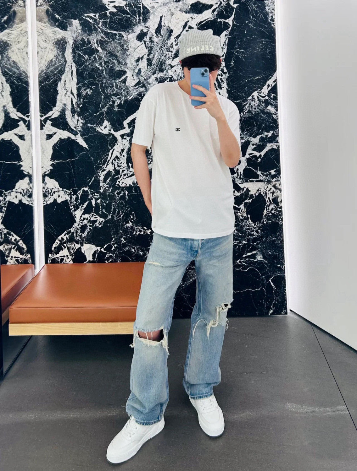 Celine Triomphe Cotton Plain Knit Loose T-Shirt C Spring And Summer Men And Women Fashion Round Neck Short Sleeve Logo Embroidery T-Shirt #81149