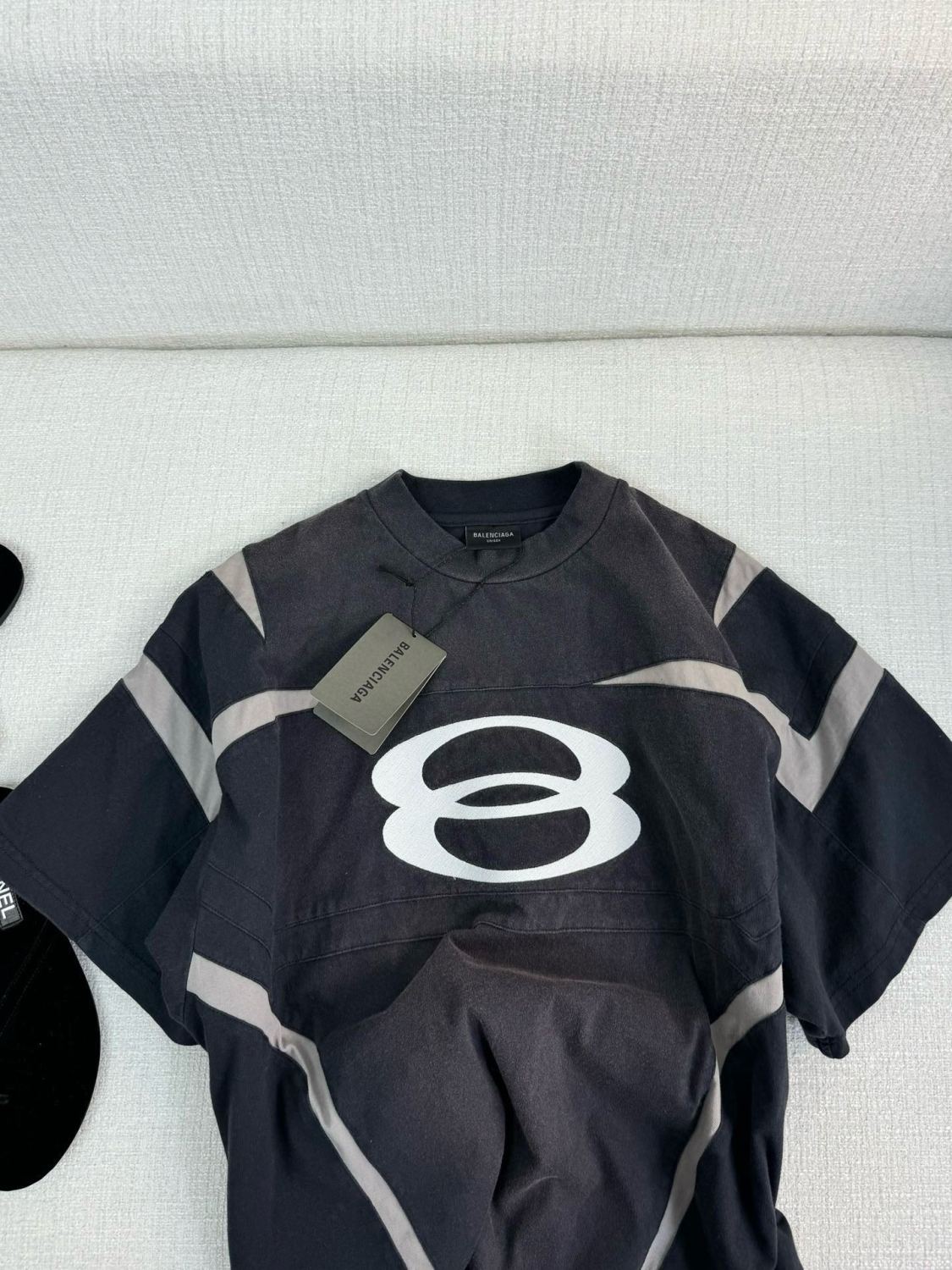 Balenciaga Unity Sports Icon Biker Men's Summer Logo Letter Printed Round Neck Short Sleeve T-Shirt #99878
