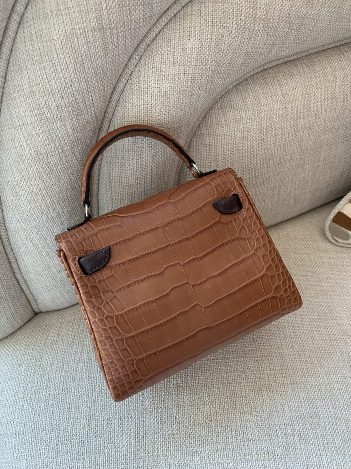 Hermes Kelly Doll Kraft Paper 2H Millennium Doll Top-grain Genuine Imported Alligator Leather Shoulder Crossbody Bag Bags For Other Colours Please Contact Customer Service #195072