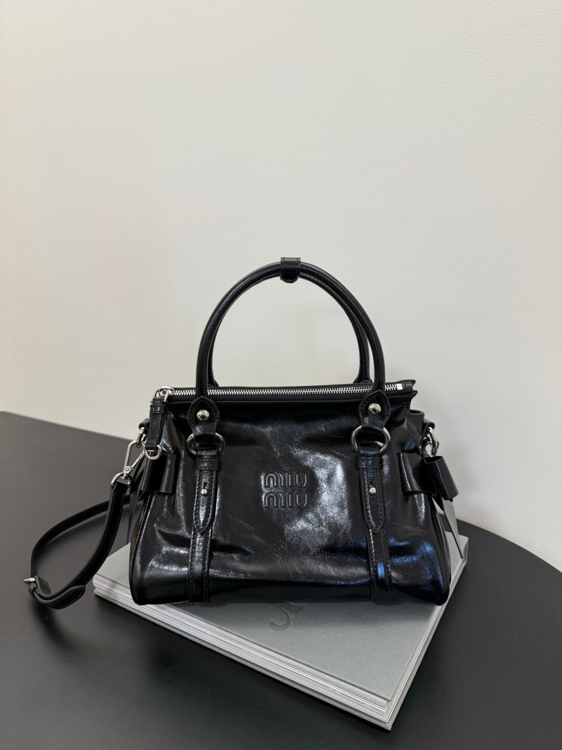 Miumiu Bow Motorcycle Bag #337185