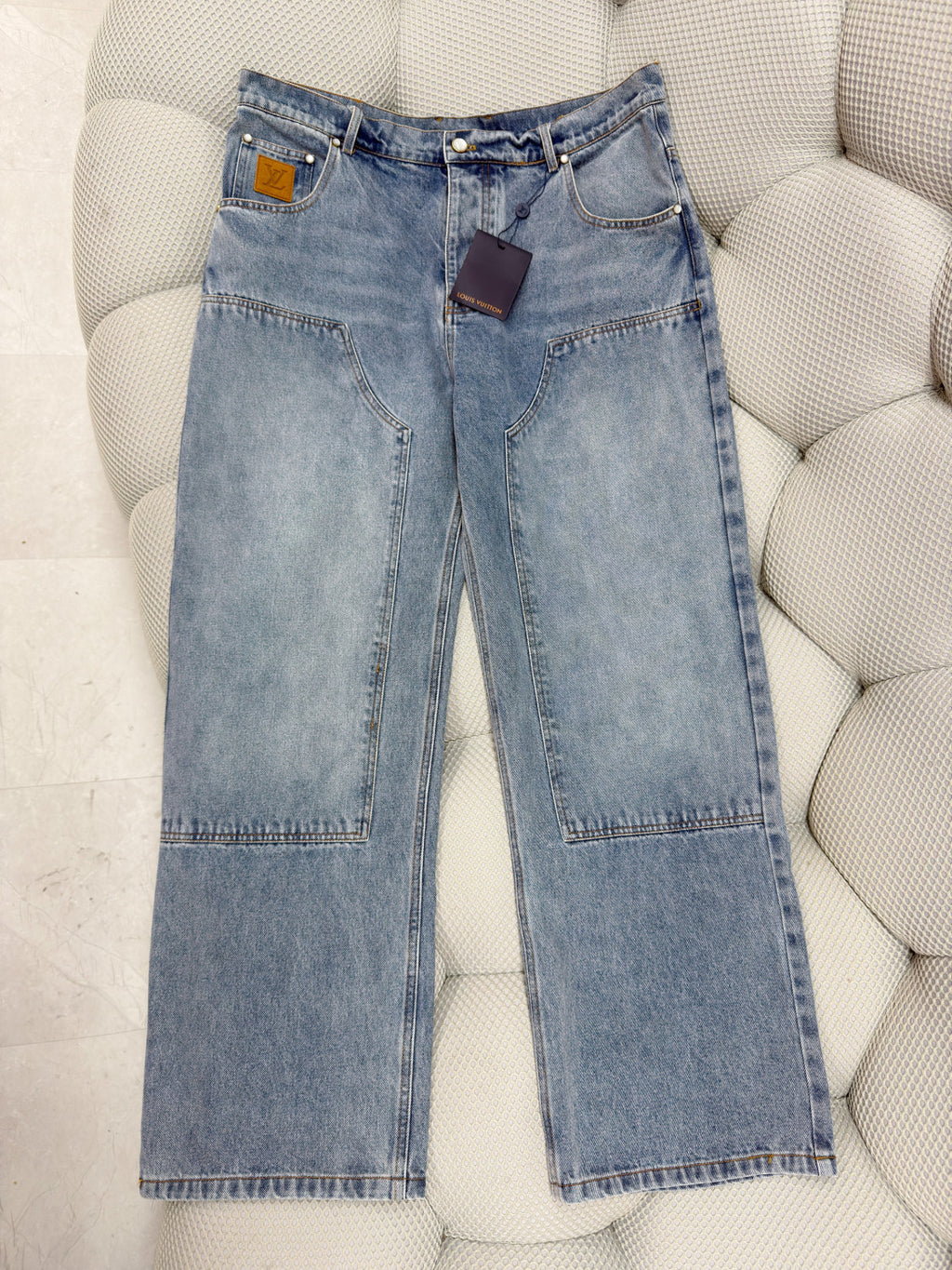 Louis Vuitton Hooded Workwear Denim Blouson Denim Carpenter Pants 1AJBAO 1AJBKS #335609