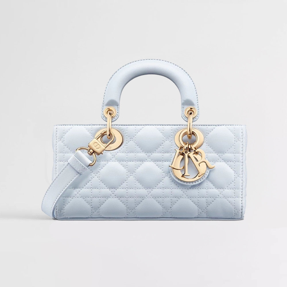 Dior Small Lady D-Joy Handbag In Black Matte Calfskin With Wicker-weave Pattern Pink Lambskin Princess Bag Elegant Crossbody Design Bags M0613ONGE_M900 #197191