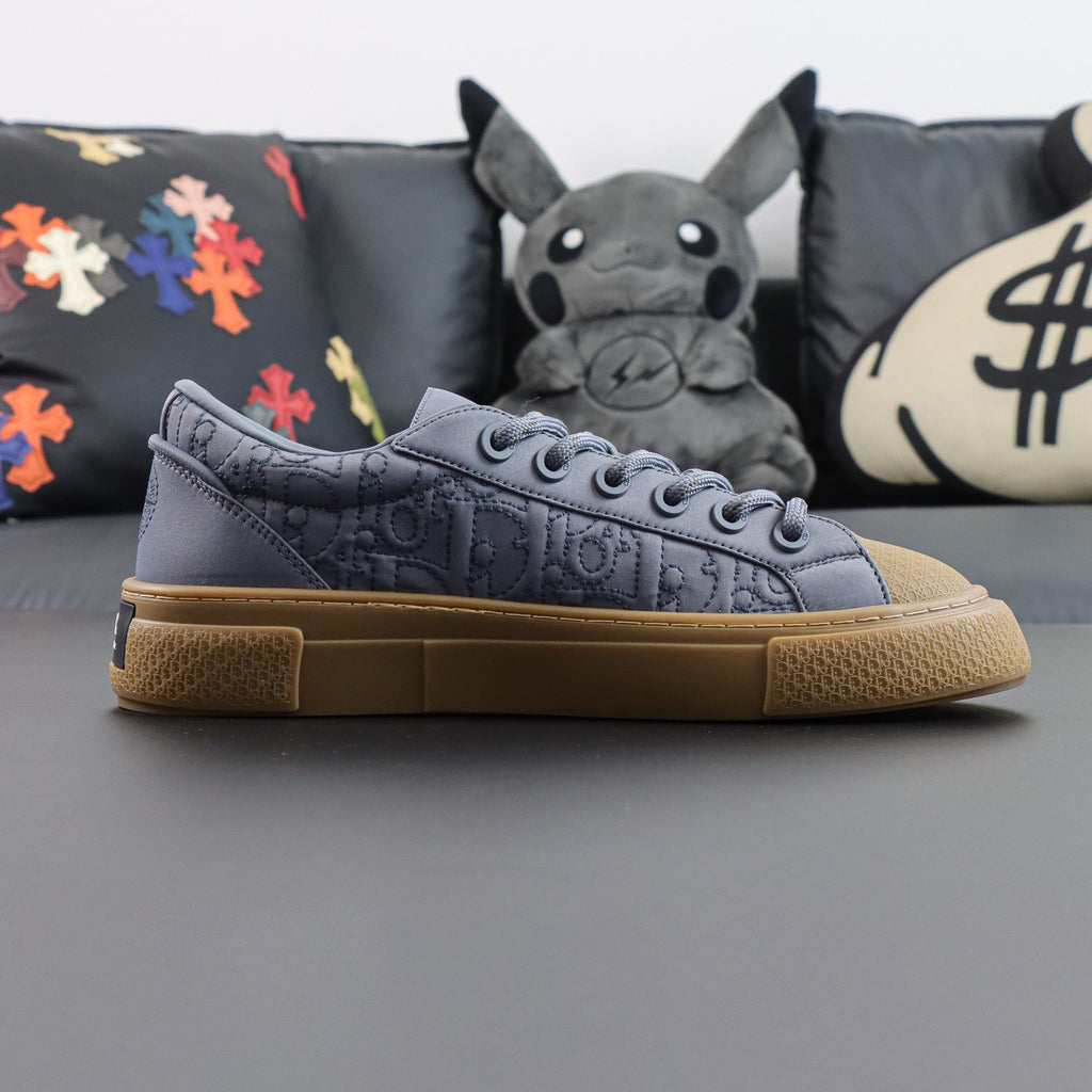Dior STONE ISLAND x DIOR Men's And Women's Spring/summer Fashion Casual Round-toe Lace-up Low-top Sneakers Shoes #78179