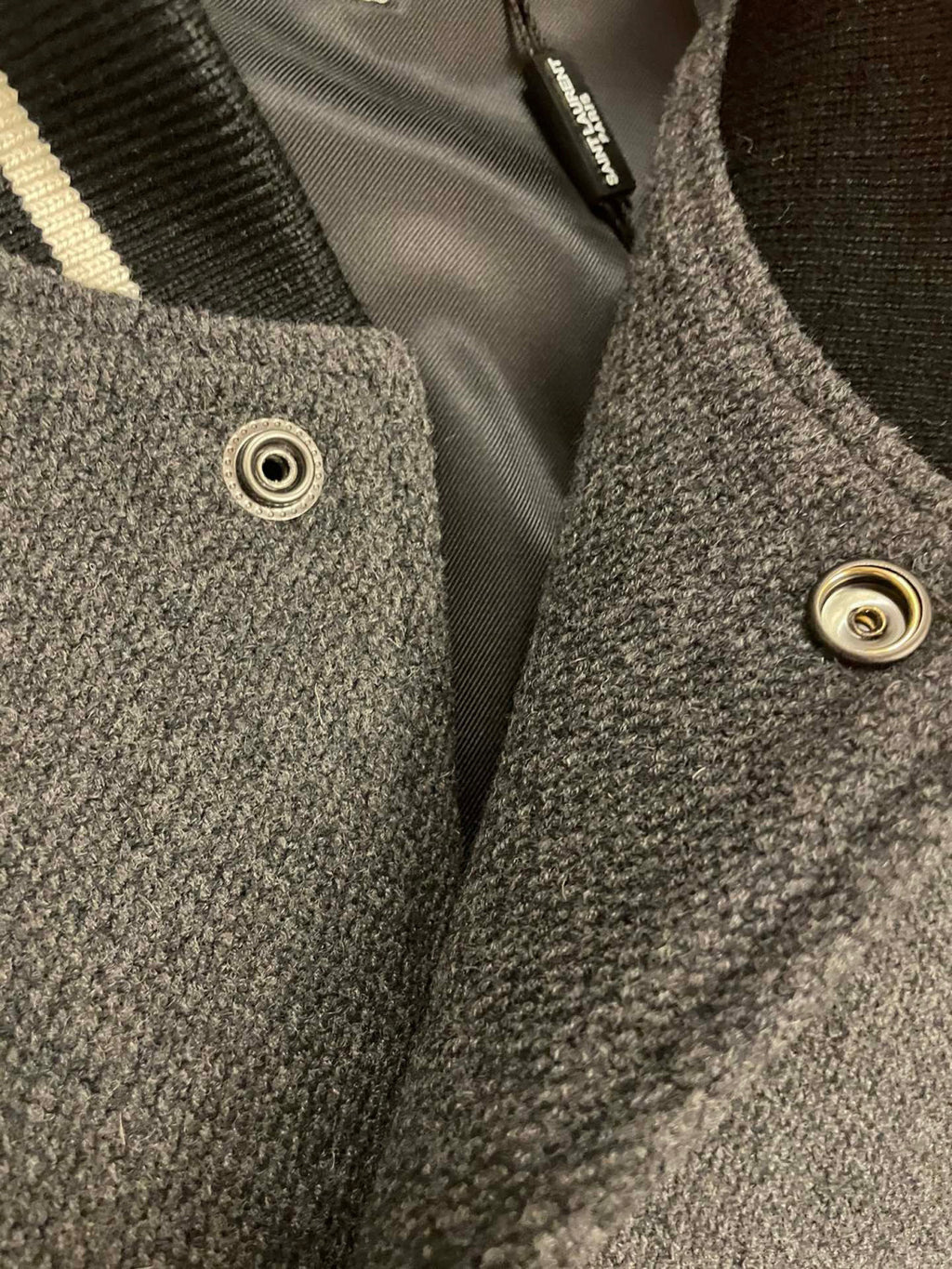 Saint Laurent Teddy Jacket In Wool Ngvp #691