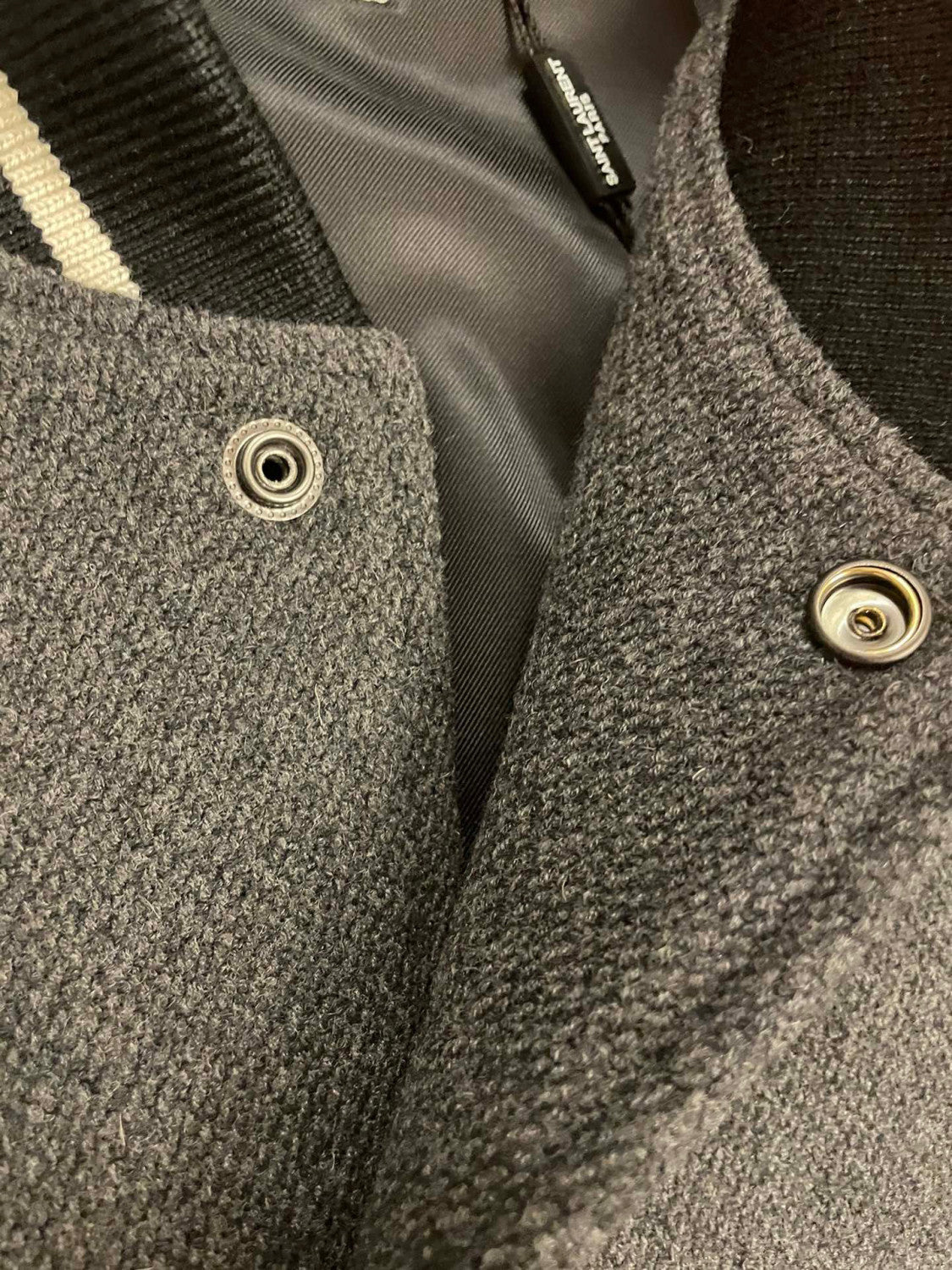 Saint Laurent Teddy Jacket In Wool Ngvp #691