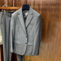 Loro Piana Men's Spring And Autumn Gentleman Bamboo Fiber Wool Suit Jacket Fashion Temperament Lapel Single-breasted Jacket Suit Pants Suit Set Ngvp #8887