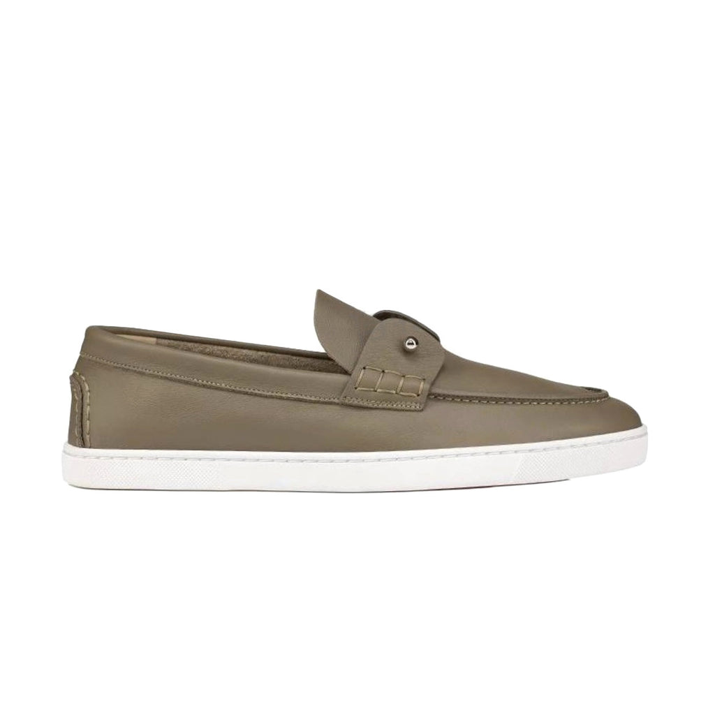 Christian Louboutin Men's Solid Color Cowhide Leather Casual Flat Loafers Shoes #77839