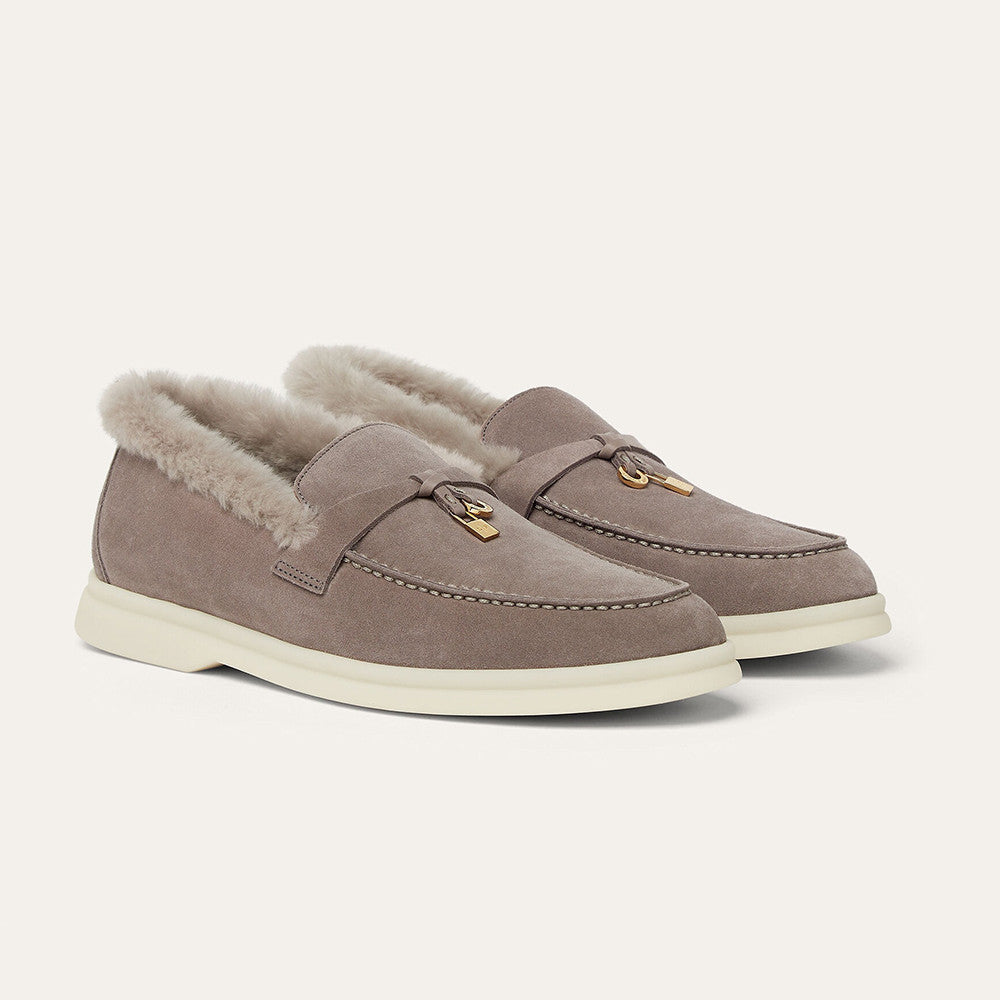 Loro Piana Summer Charms Walk Loafer Suede Moorland #334047
