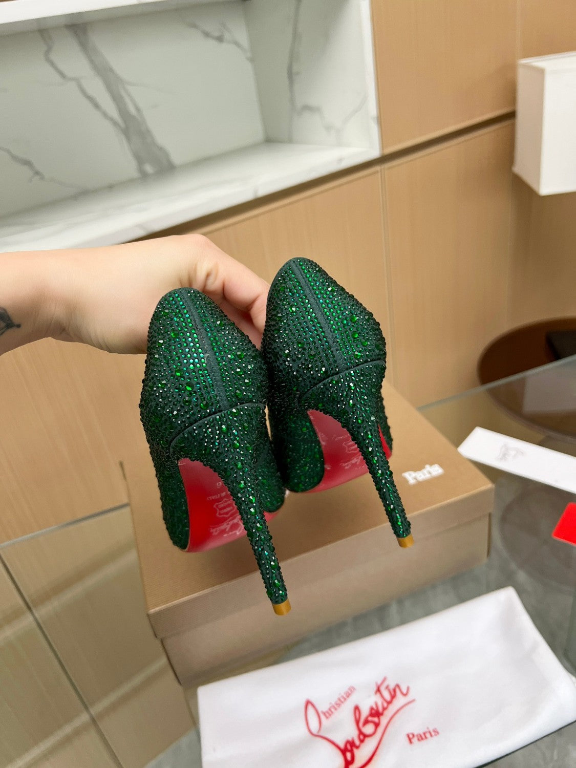 Christian Louboutin Diamond High Heels #333781