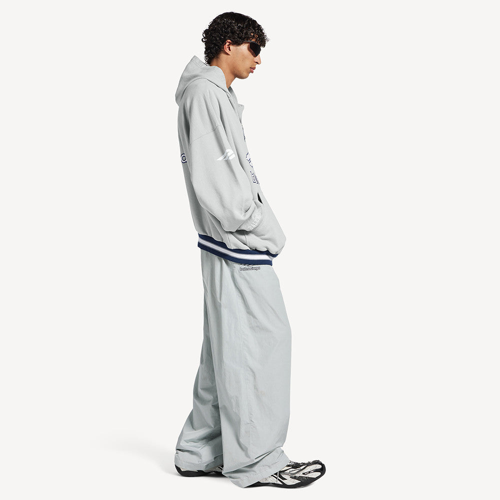 Balenciaga Top-quality Version Men's 3b Football Polo Hoodie in Grey white #336845