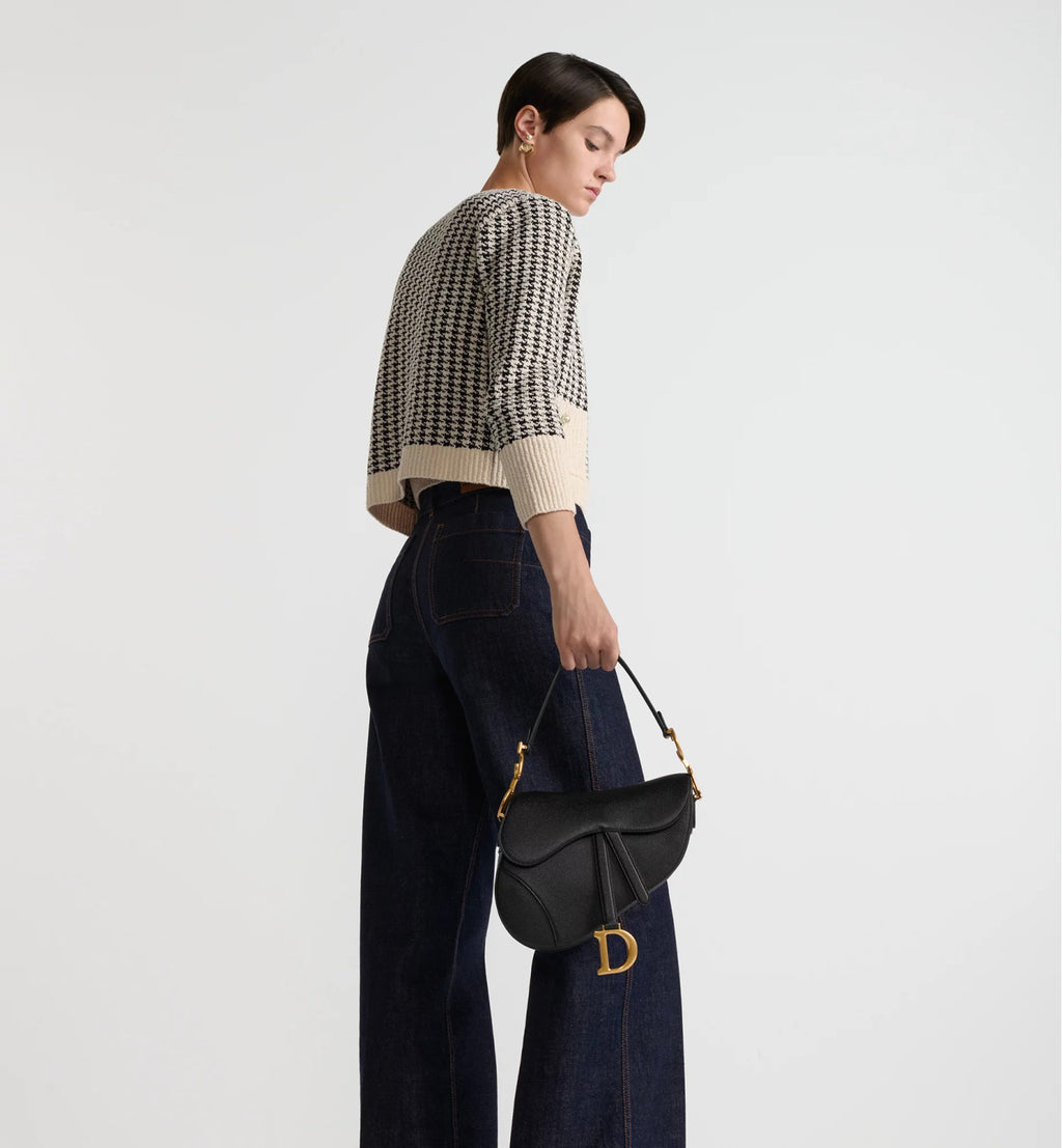 Dior Mini & Medium Saddle Bag With Shoulder Strap Blue Oblique Printed Fashion Exquisite Temperament Clutch Bag Crossbody Bag Bags M0455CBAA_M900 #81649