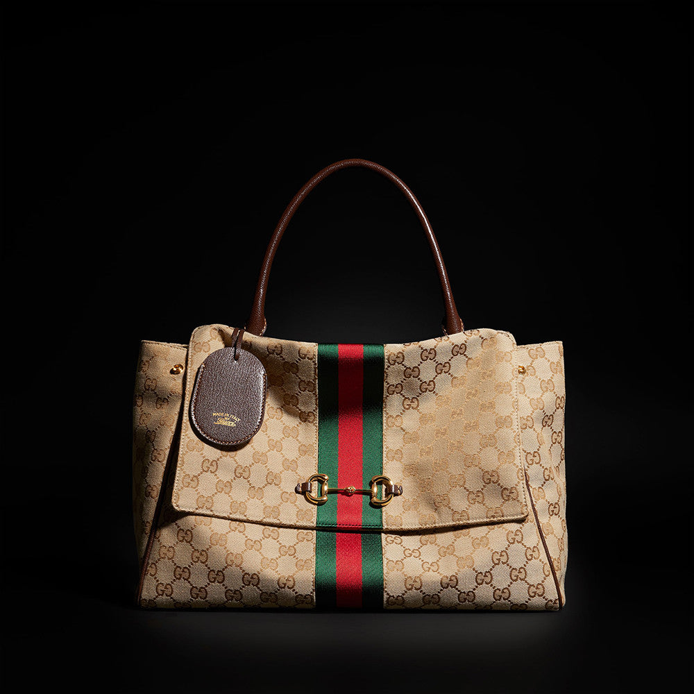 GUCCI Paparazzo Large Top Handle Bag Leather #383704
