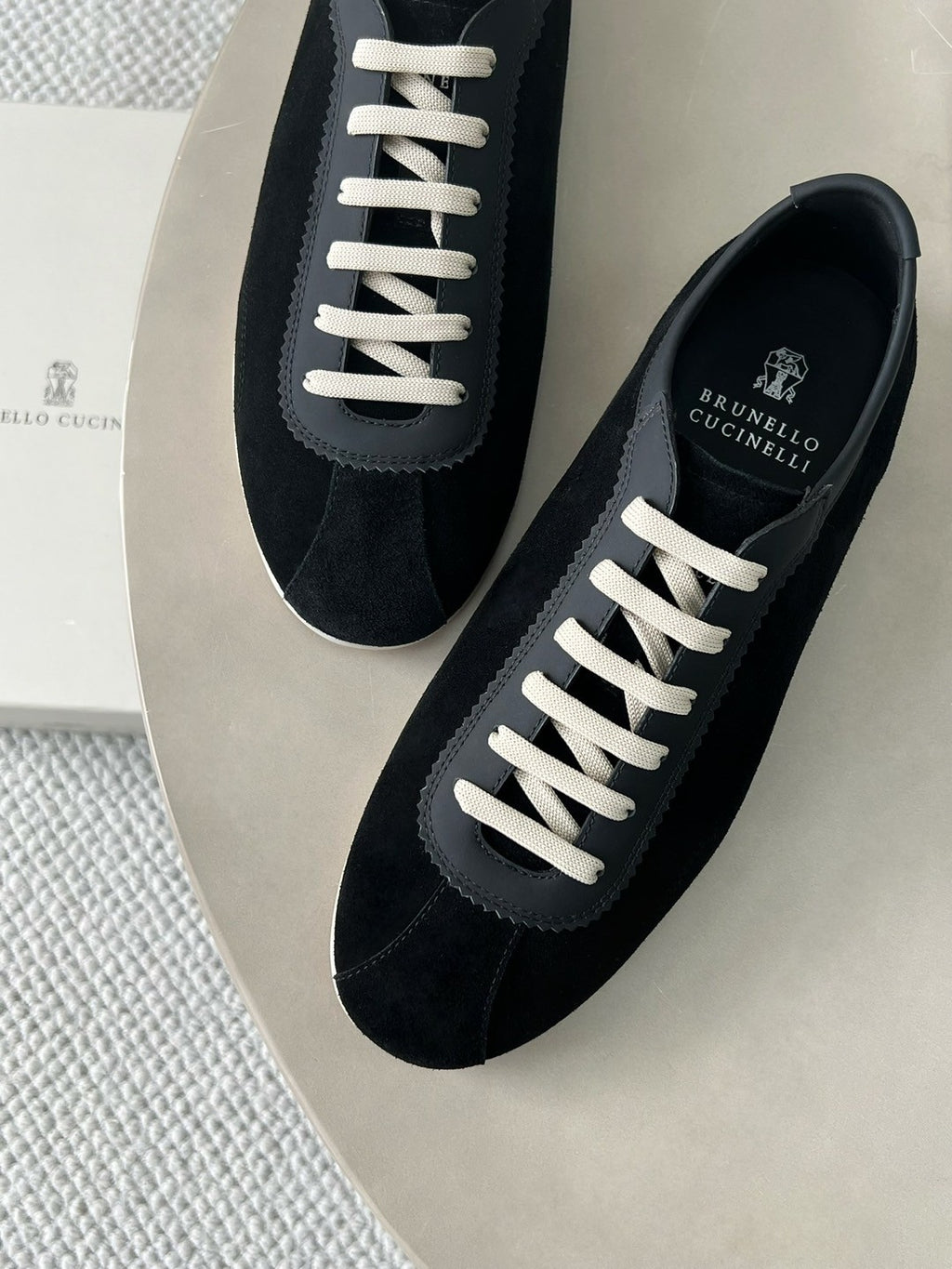 Brunello Cucinelli  Men's Spring Summer Fashion Lace Up Sneakers Fashion High Street Comfortable Casual Flat Sports Shoes #76432