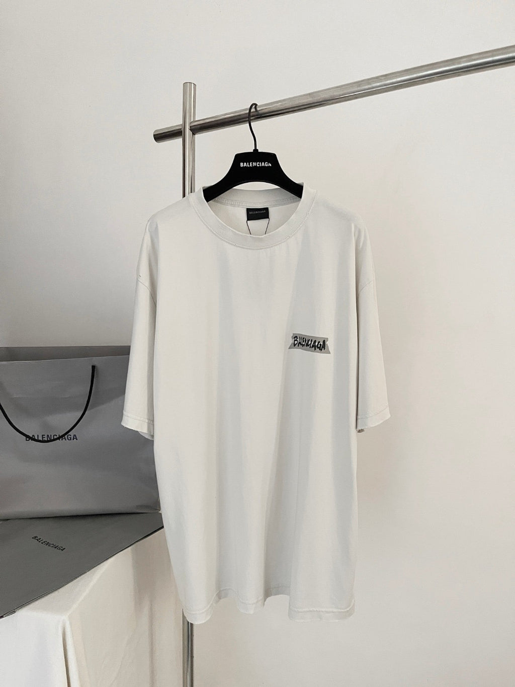 Balenciaga Masking Tape T-shirt Medium Fit #377368