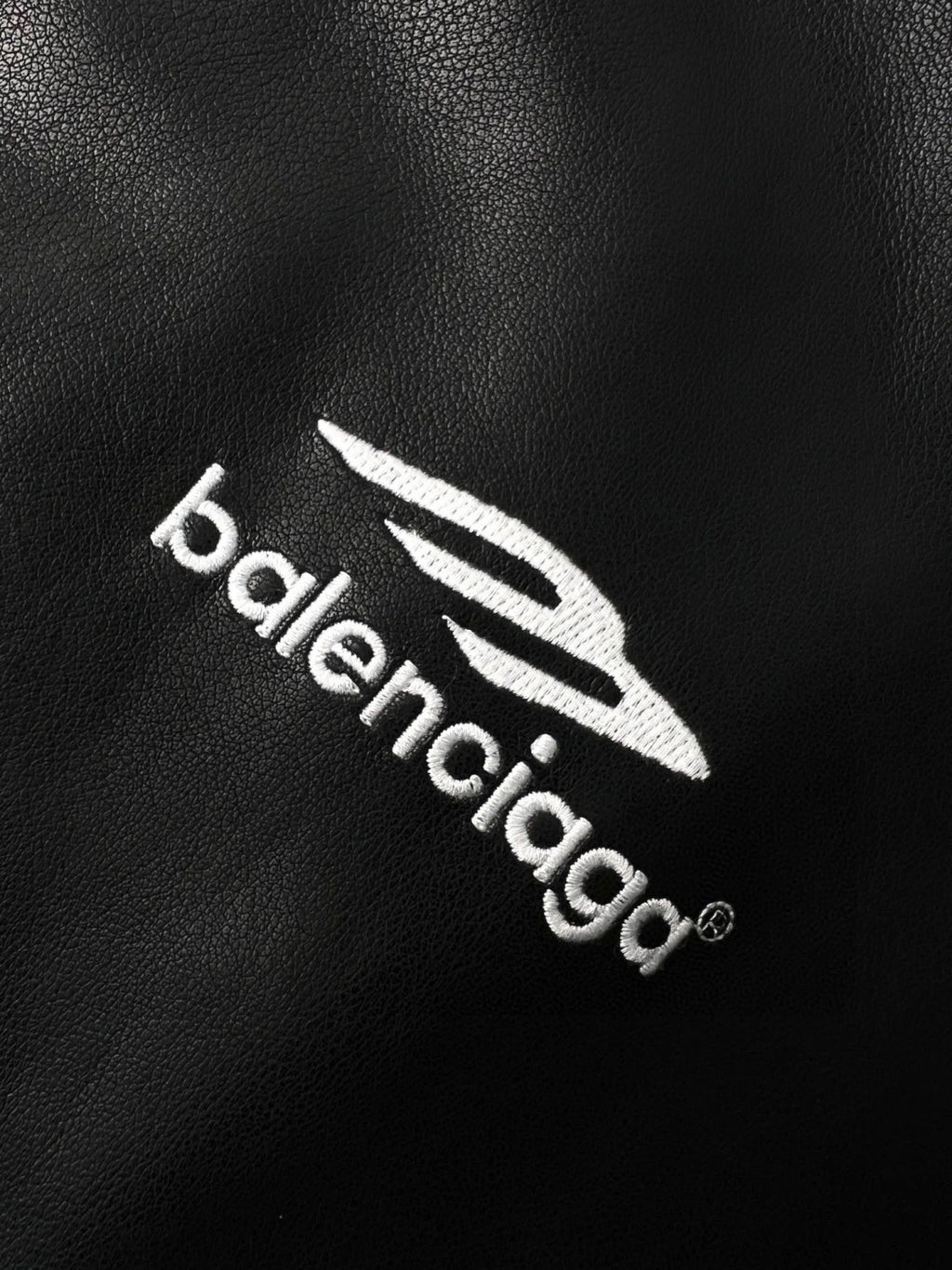 Balenciaga Leather Hooded Zip Jacket #96691