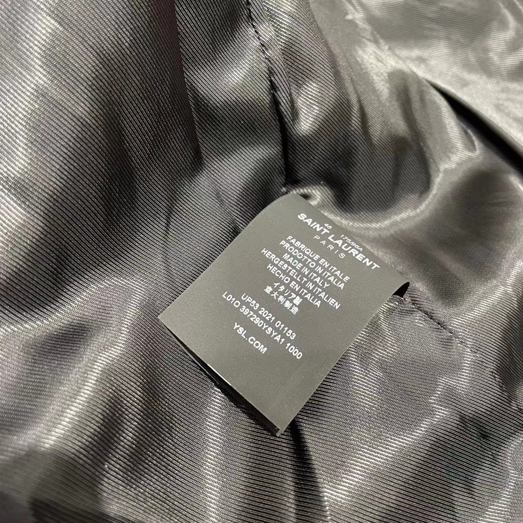 Saint Laurent Teddy Jacket In Wool Ngvp #691