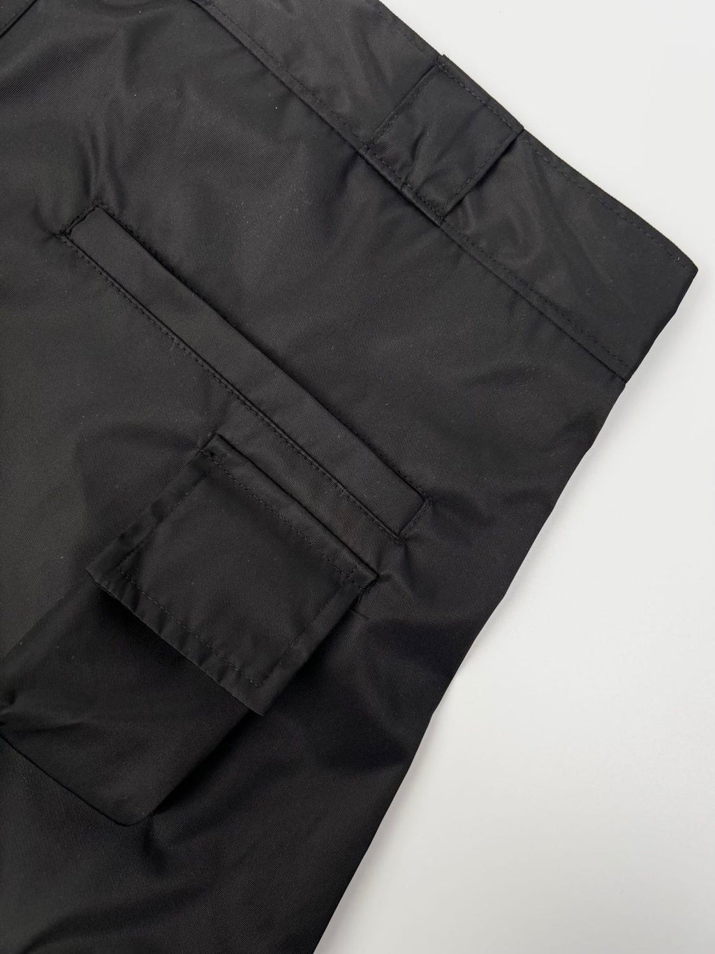 Prada Men's Summer Solid Colour Triangle Logo Nylon Casual Zip Up Shorts #76476