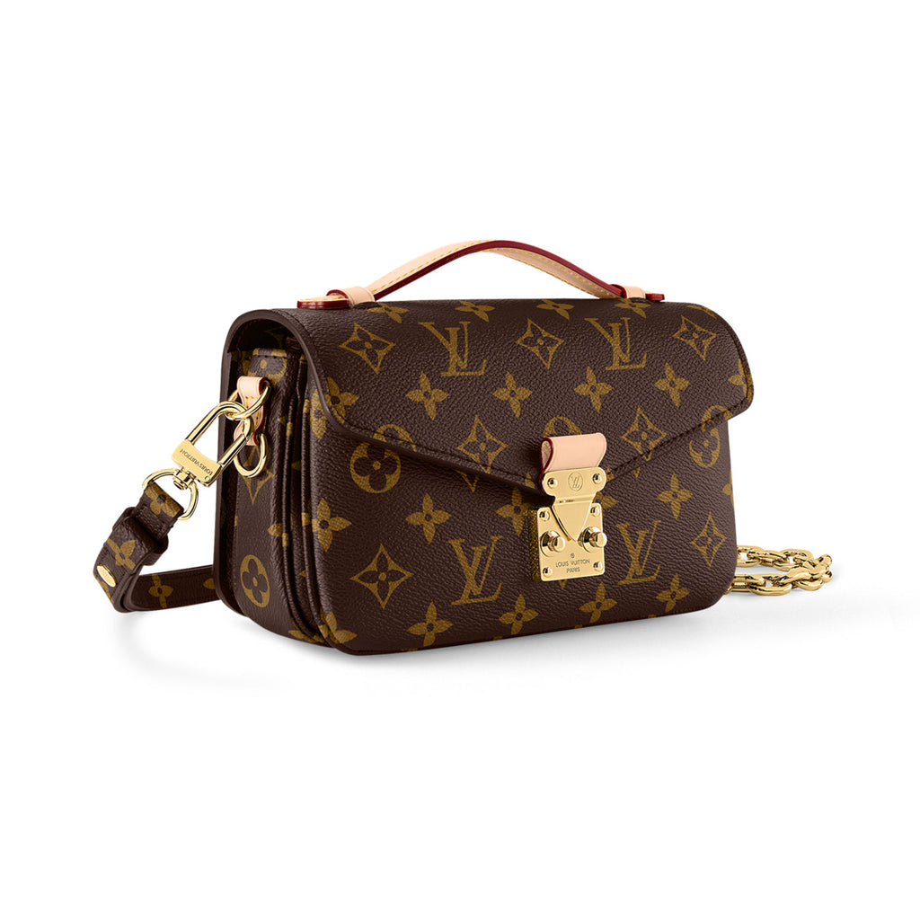 Louis Vuitton POCHETTE MÉTIS EAST WEST Women's Fashion Classic Leather Handbag with Classic Print Chain Adjustable Strap Tote Bag Shoulder Bag Crossbody Bags #79437