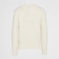 Prada Men's Spring and Autumn Solid Color Splicing Round Neck Embroidery Printed Logo Long Sleeve Sweater Pullover #72945