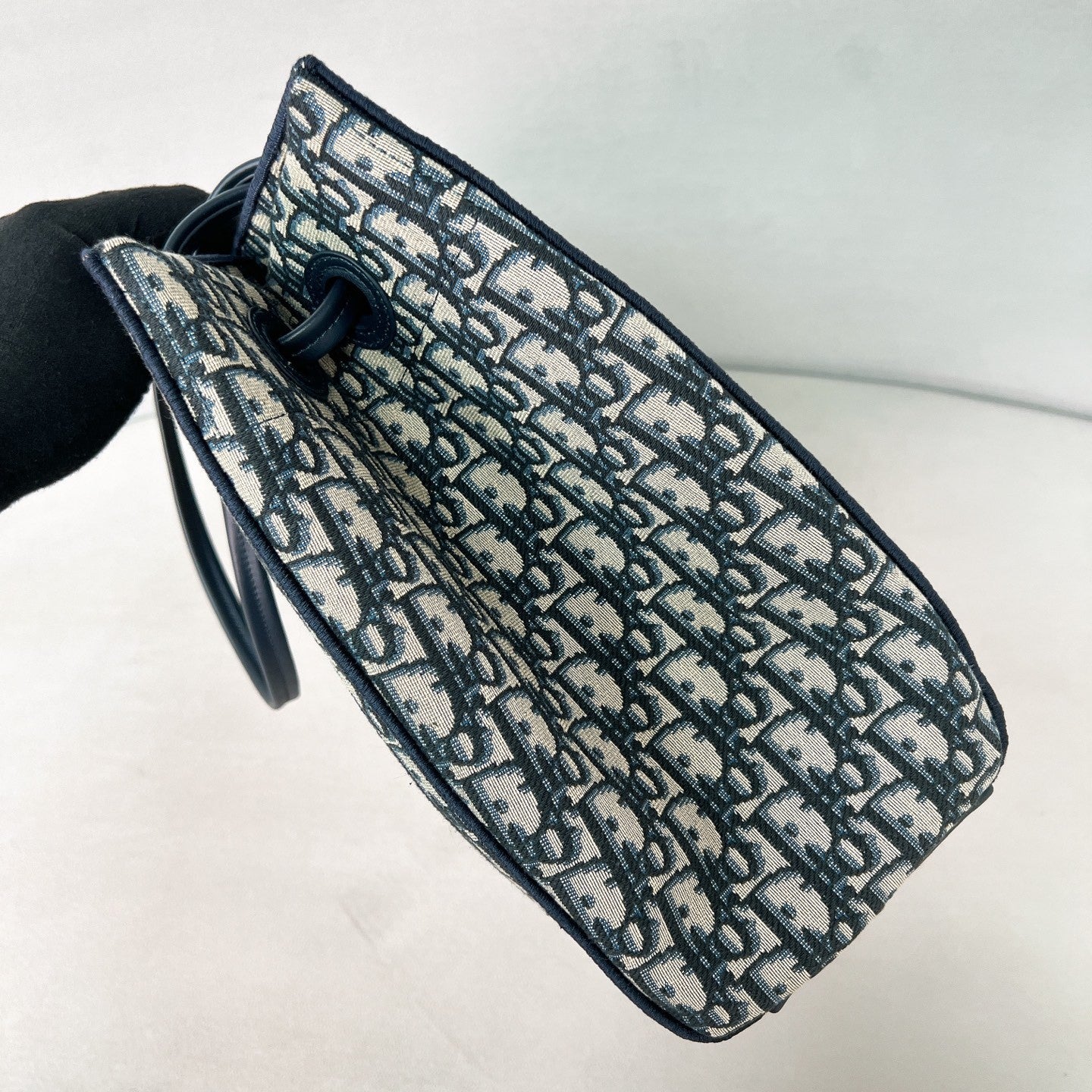 DIOR Medium Dior Promenade Shopping Bag Blue Dior Oblique Jacquard #376637