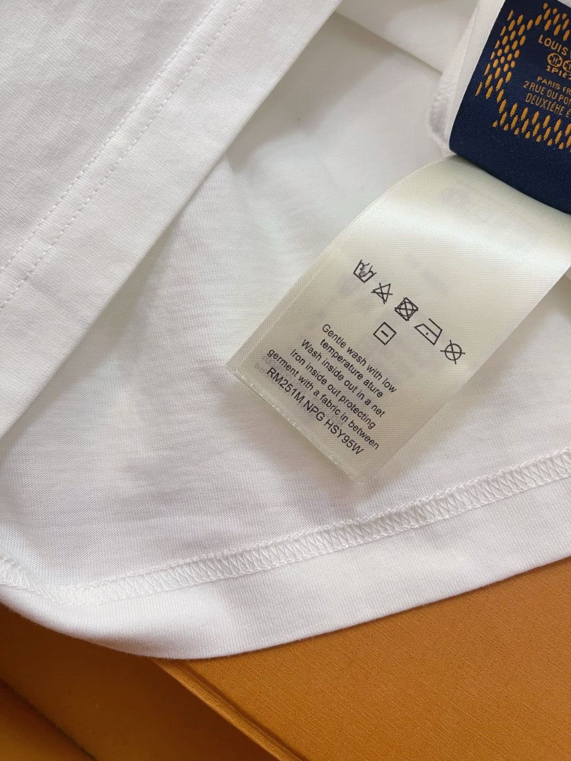 Louis Vuitton Men's Summer High Street Rhinestone Printed Solid Color Round Neck Cotton Straight Short Sleeve T-Shirt #81481
