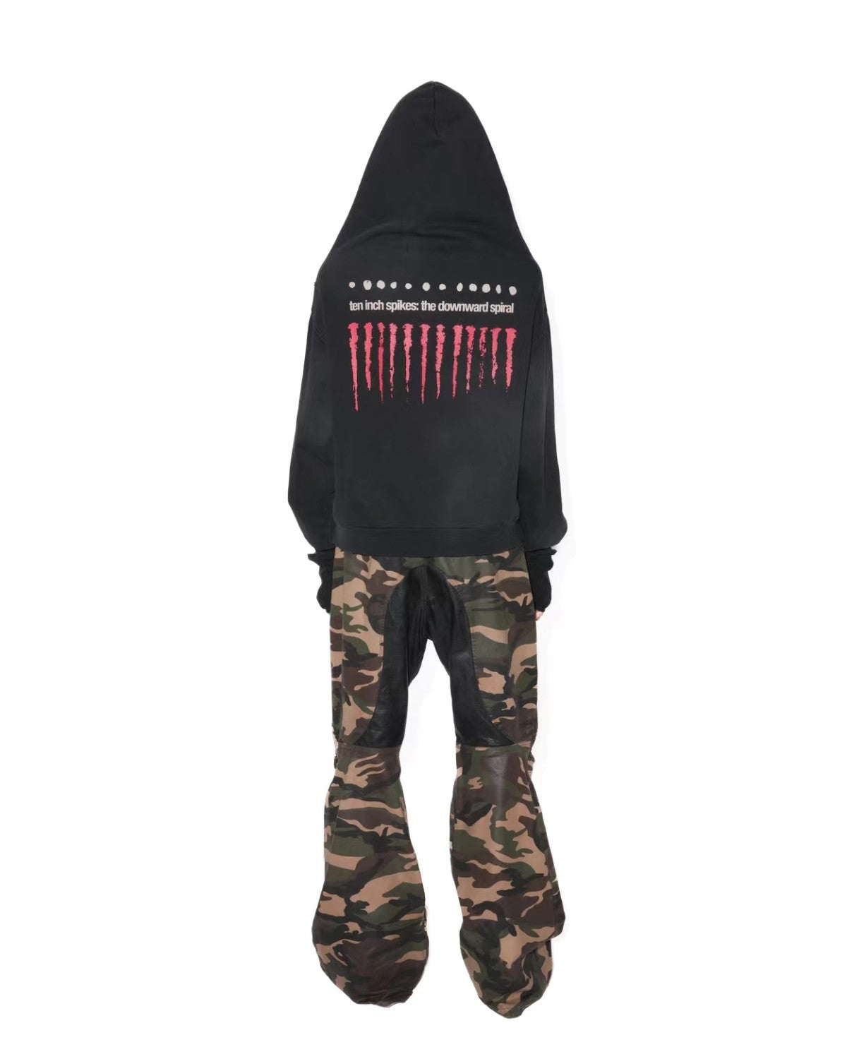 GRAILZ Men's Spring And Autumn 2-in-1 Gloves with Shoulder Zipper Letter Print Hoodie Sweatshirt Long Sleeve Jacket Ngvp #1858