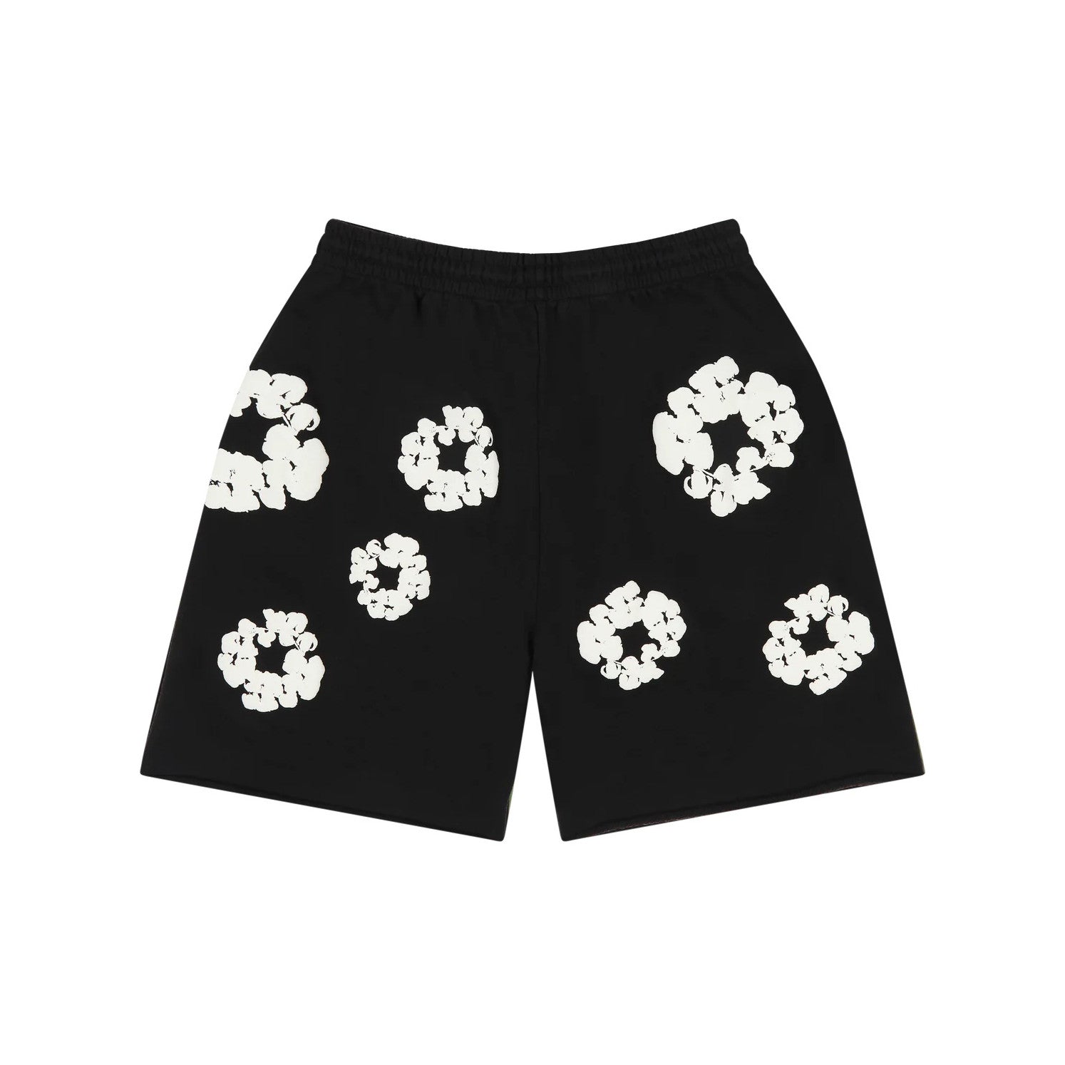 Denim Tears Men's And Women's Summer Fashion Casual Solid-color Printed Pattern Waist Elastic Drawstring Loose Fit Relaxed Shorts #79534