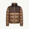 Moncler Beige Cheverny Suede Short Down Jacket Short Down Jackets #335922