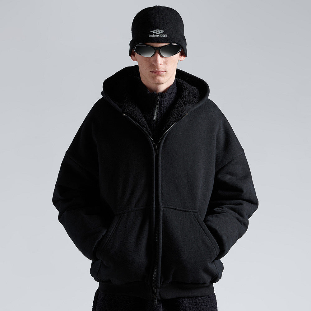 Balenciaga 3b Sports Icon Outerwear Zip-up Hoodie #335568