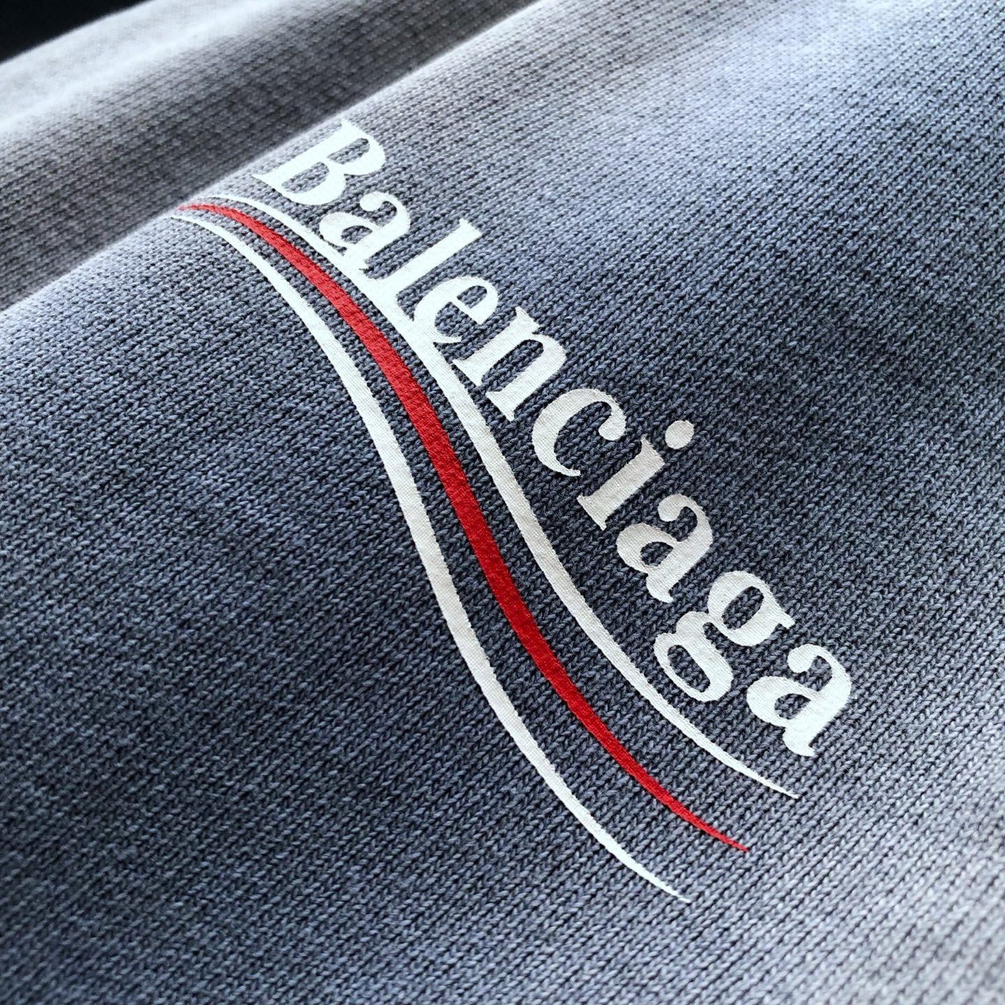 Balenciaga Men's Summer Logo Printed Elastic Waist Cotton Casual Loose Washed Gradient Political Campaign Shorts #71897