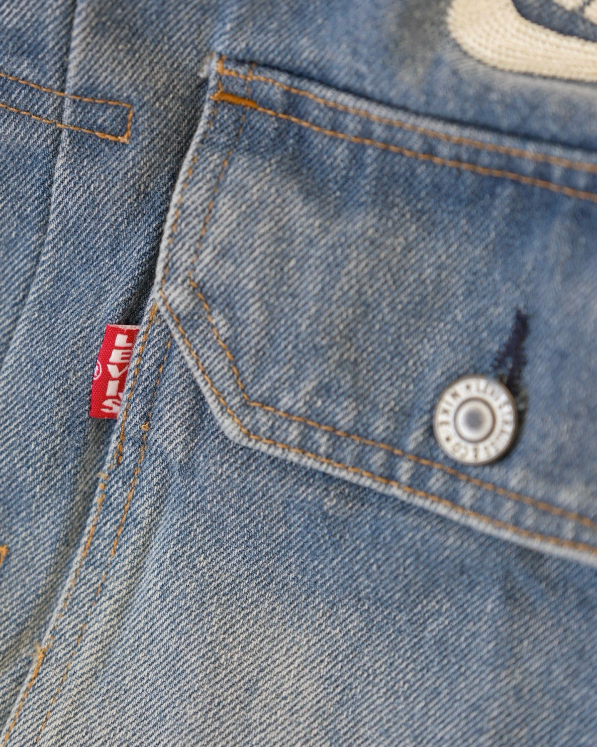 Nike x Levi's Men's Spring/fall Fashion Casual Loose Fit Single Breasted Collared Double Pocket Denim Jacket Letter Printed Loose Fit Casual Denim Pants Suit Set #78496