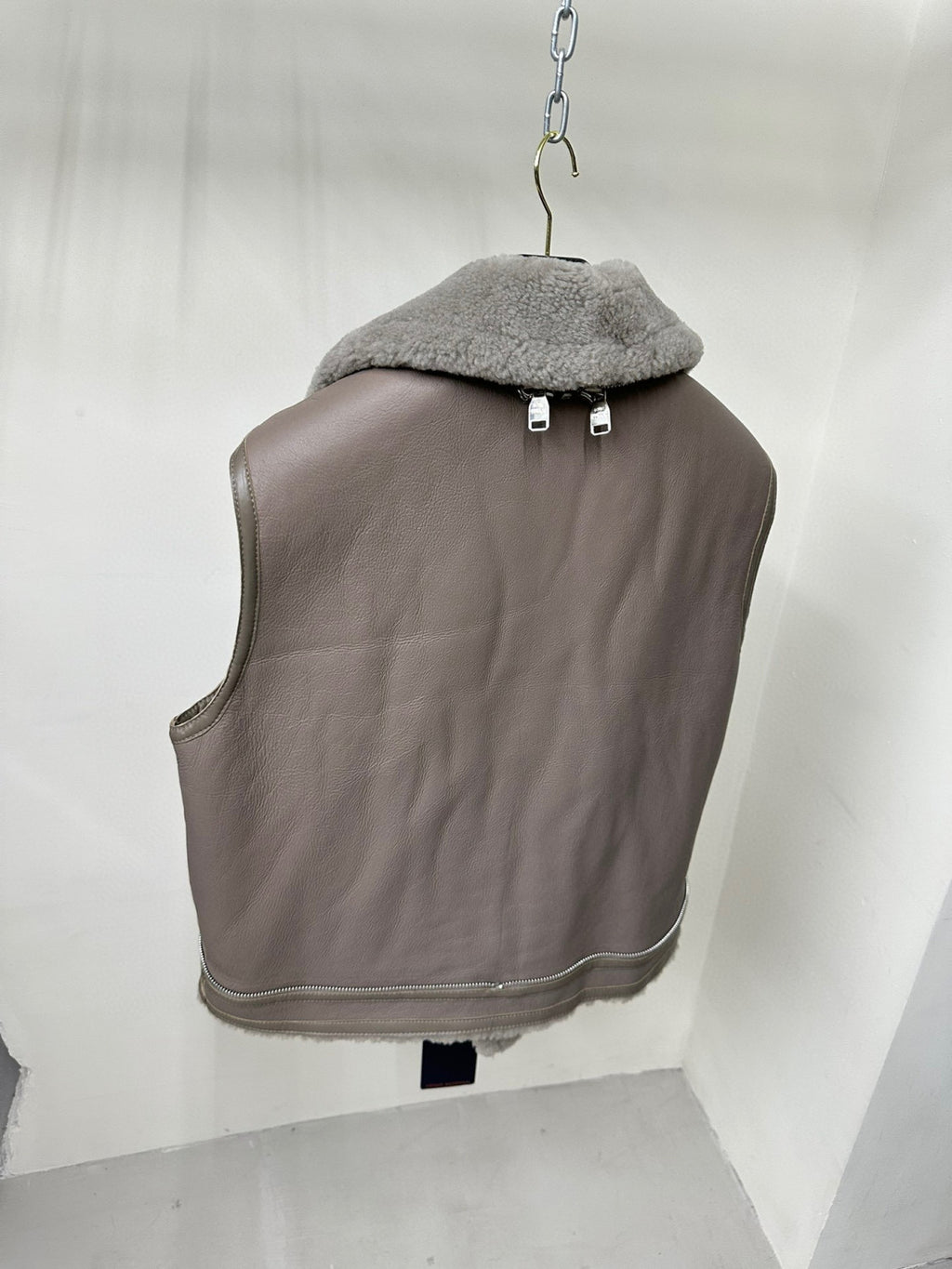 Louis Vuitton Removable Fur Leather Jacket Ngvp #5666