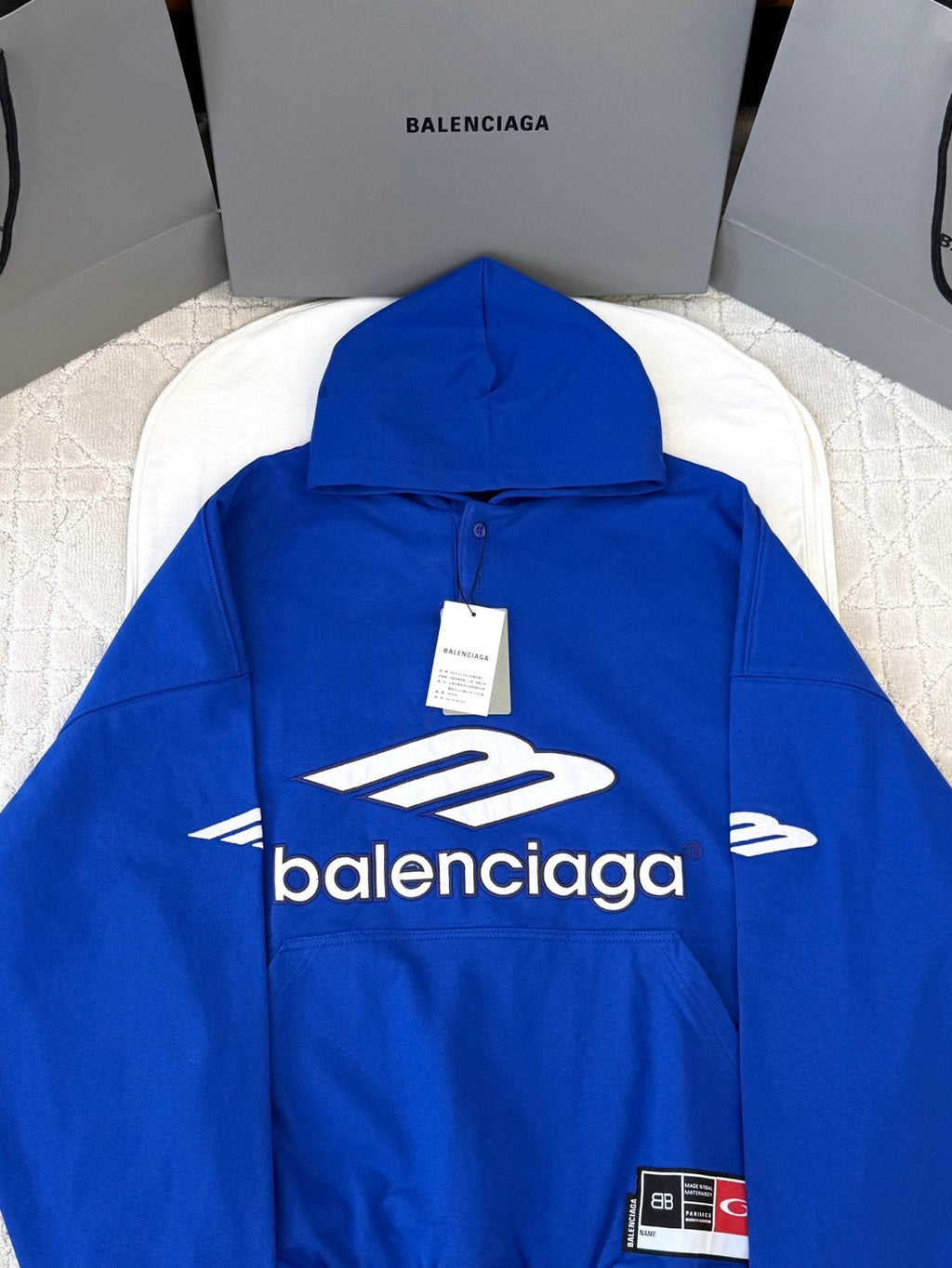 Balenciaga 3b Football Polo Hoodie #377629