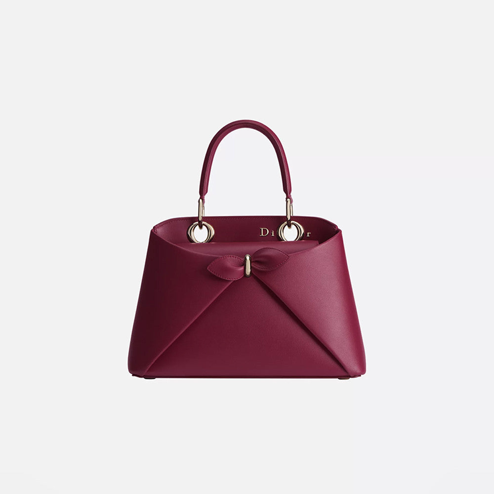 Dior 26s Cigale Bow Pink Shiny Supple Calfskin Small Handbag Crossbody Bag Stylish And Elegant Available In Multiple Colours Bags #84394A