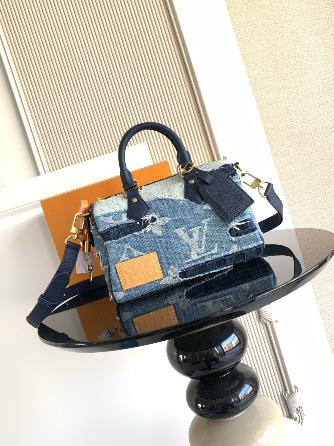 Louis Vuitton Men's Denim patchwork Premium 163c01 dynamic chip Shoulder bag Handbag Bags M15276 #193727