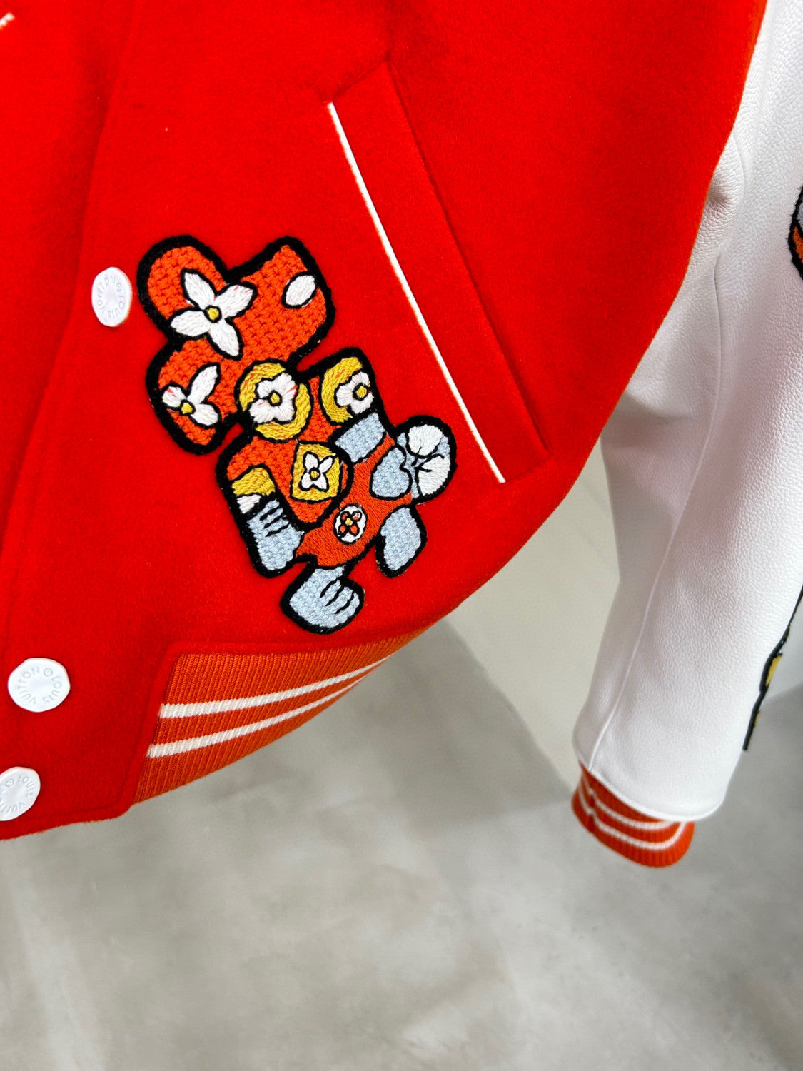 Louis Vuitton Mini Varsity Blouson Colour Blocked Baseball Jacket #96269