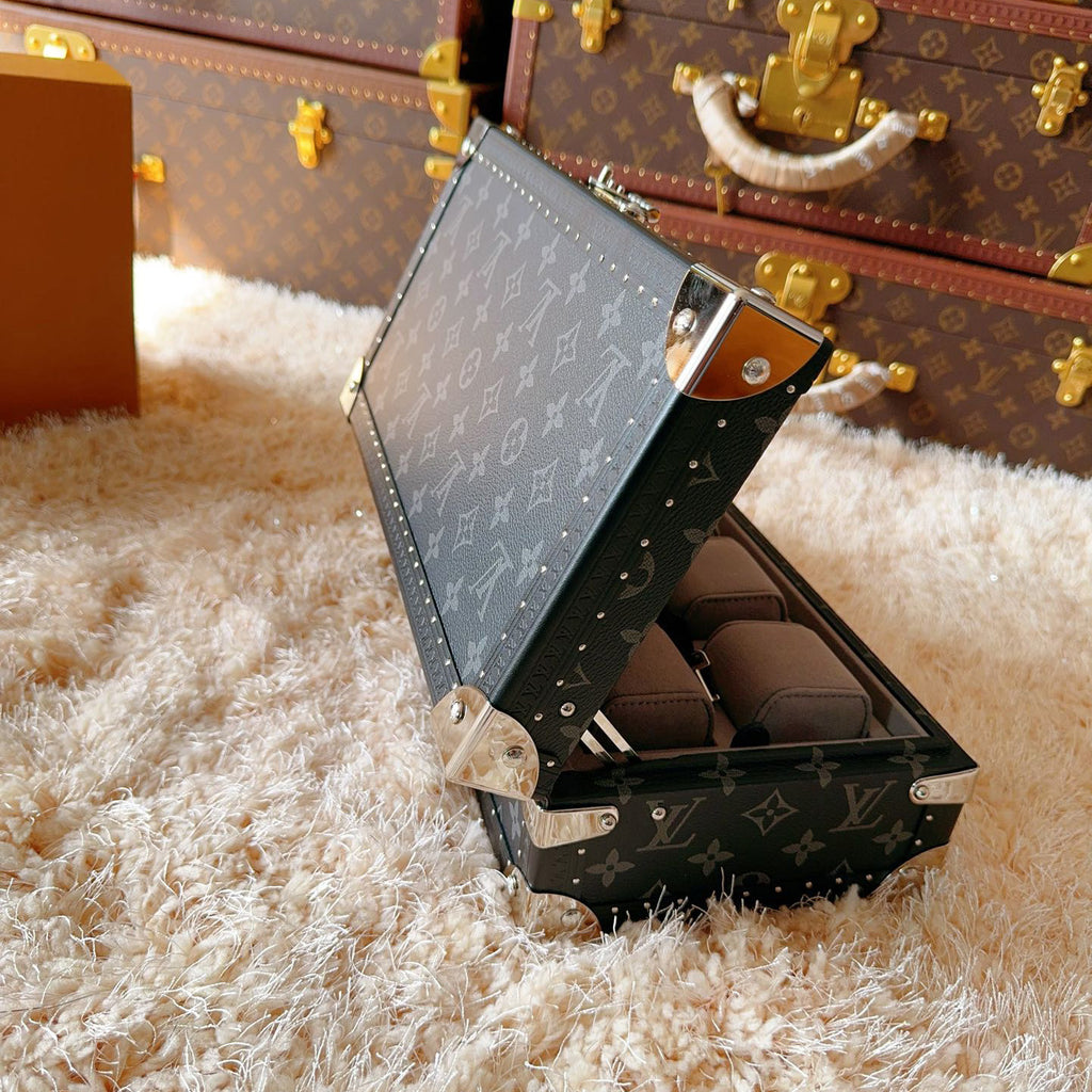 Louis Vuitton Men's and Women's Solid Colour Classic Printed Canvas Watch Storage Box Bag Bags (please Contact Customer Service To Select Colors Before Purchasing.) #77994