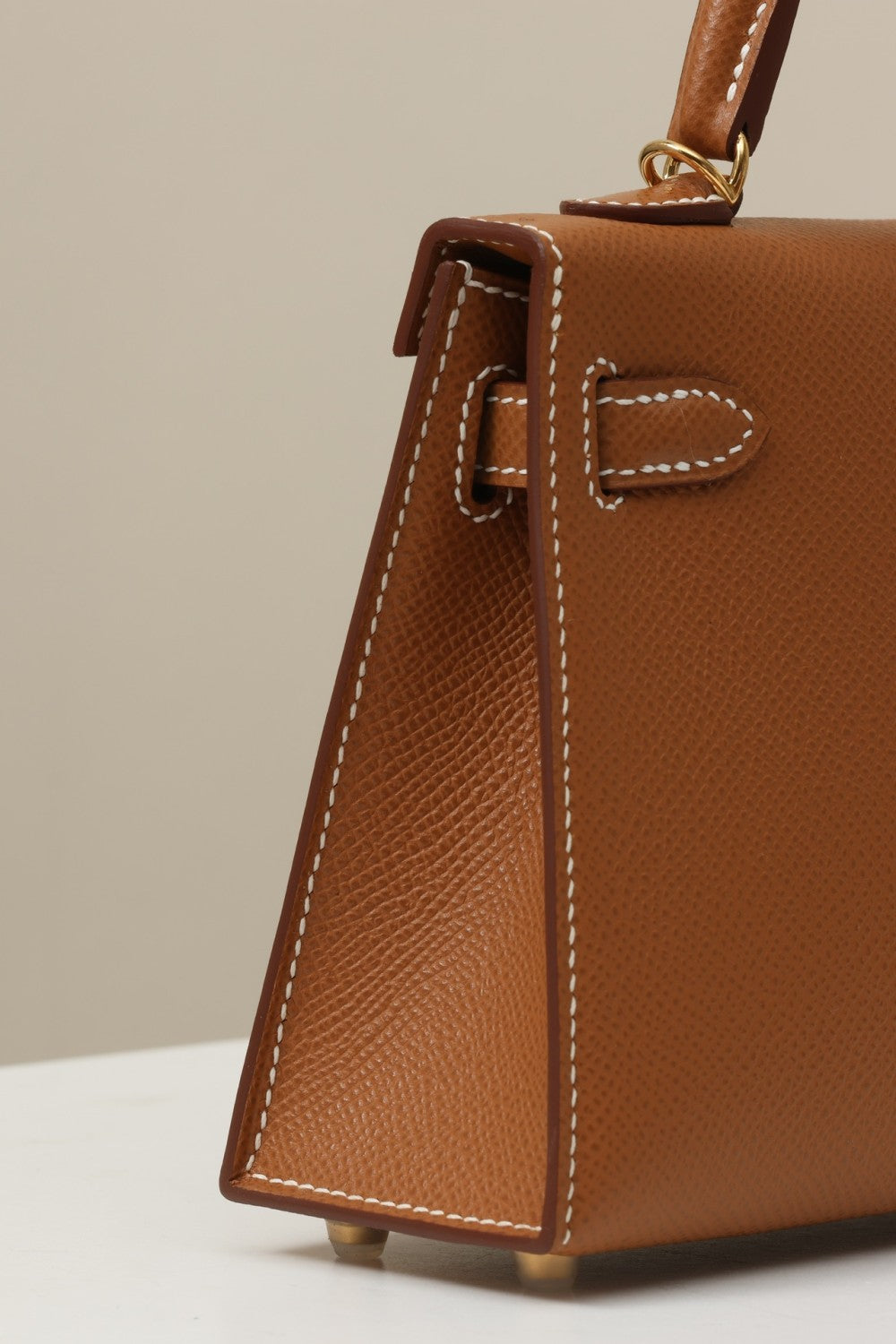 Hermes Women's Fashion Classic Mini Kelly Gold Buckle Cowhide Shoulder Bag Handbag Tote Bag Crossbody Bag Bags H071302CC37 Handcrafted Leather Bag From The Original Factory's Premium Custom Collection #78359