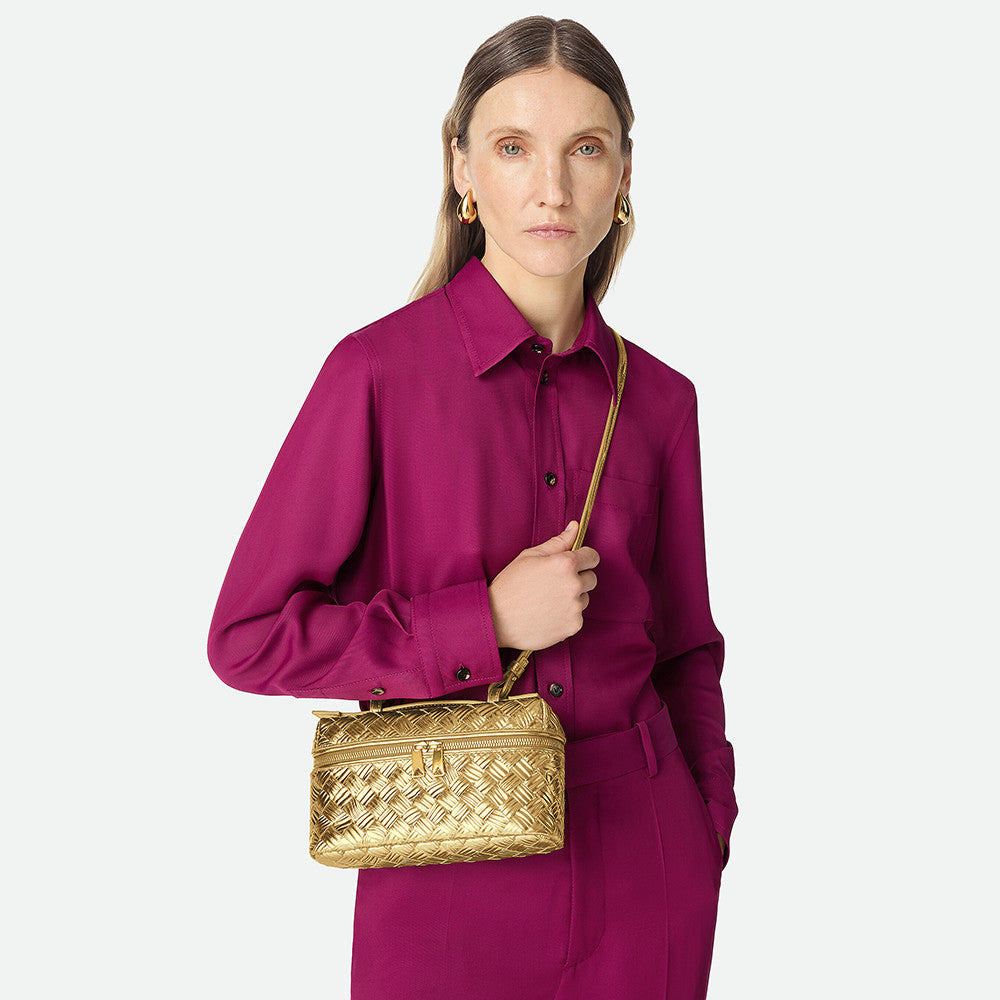 Bottega Veneta Women's Bang Bang in Gold Silver #335053