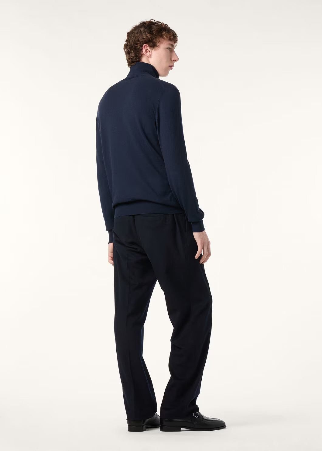 Loro Piana Dolcevita Men's High Neck Sweater Fall And Winter Knitted Fashion Trend Of Comfortable Long-sleeved Casual Knit Pullover Sweater Ngvp #2225