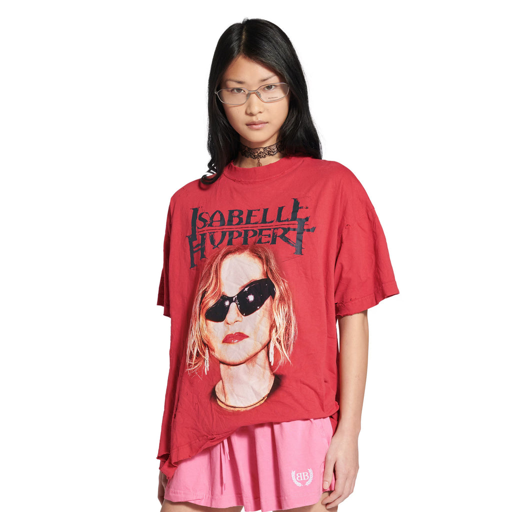 Balenciaga Men Women Isabelle Boxy Round Neck Solid Color Loose Summer Short Sleeve T-shirt Ngvp #1388