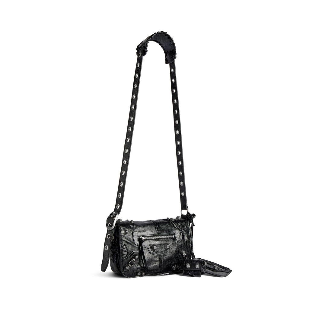 Balenciaga Le Cagole  Men's And Women's Fashion Casual Solid-Color Fine-Grain Lambskin Flap Bag with Adjustable Shoulder Strap Motorcycle Bag Crossbody Bag Bags #78492