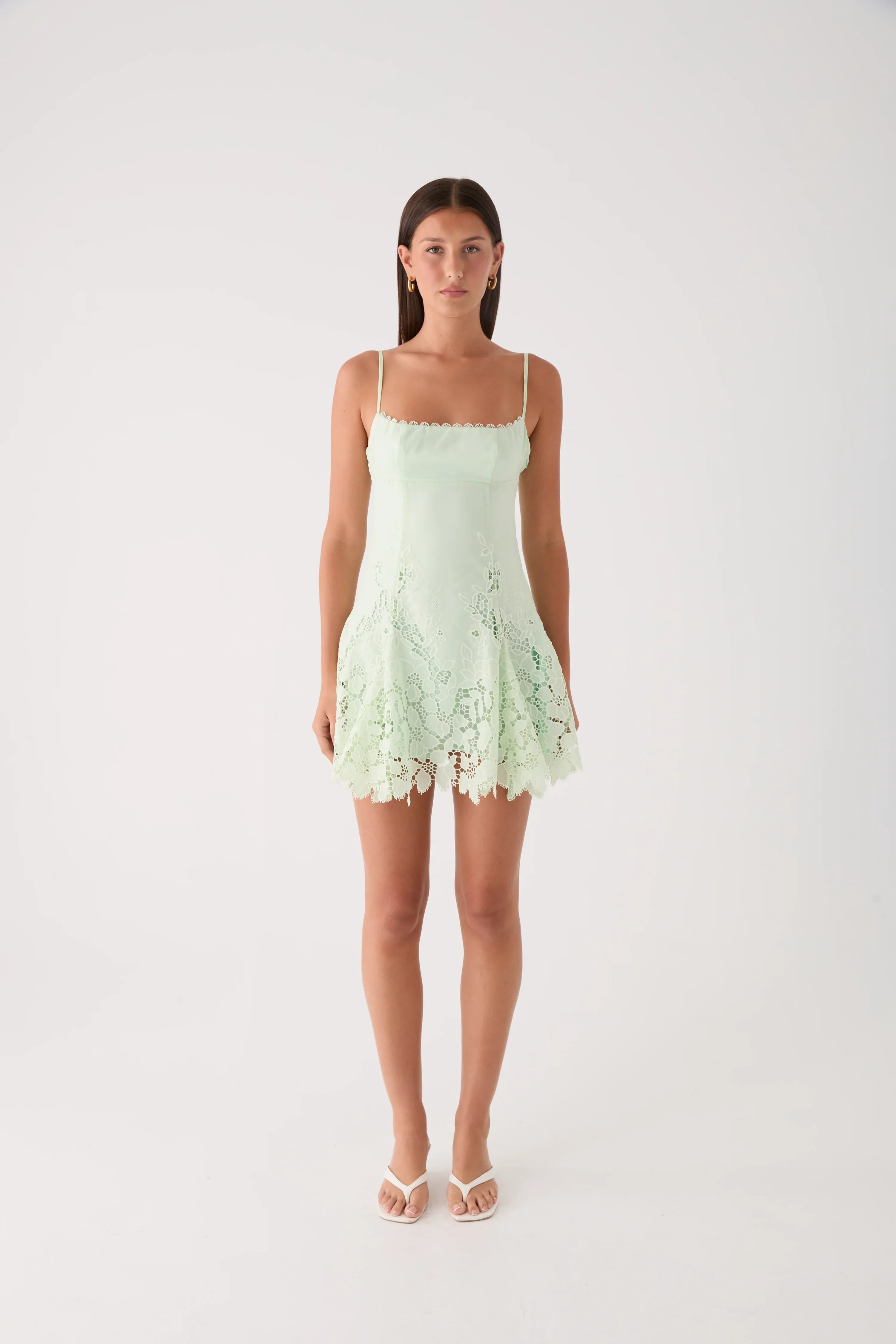 Florine Mini Dress - Pistachio