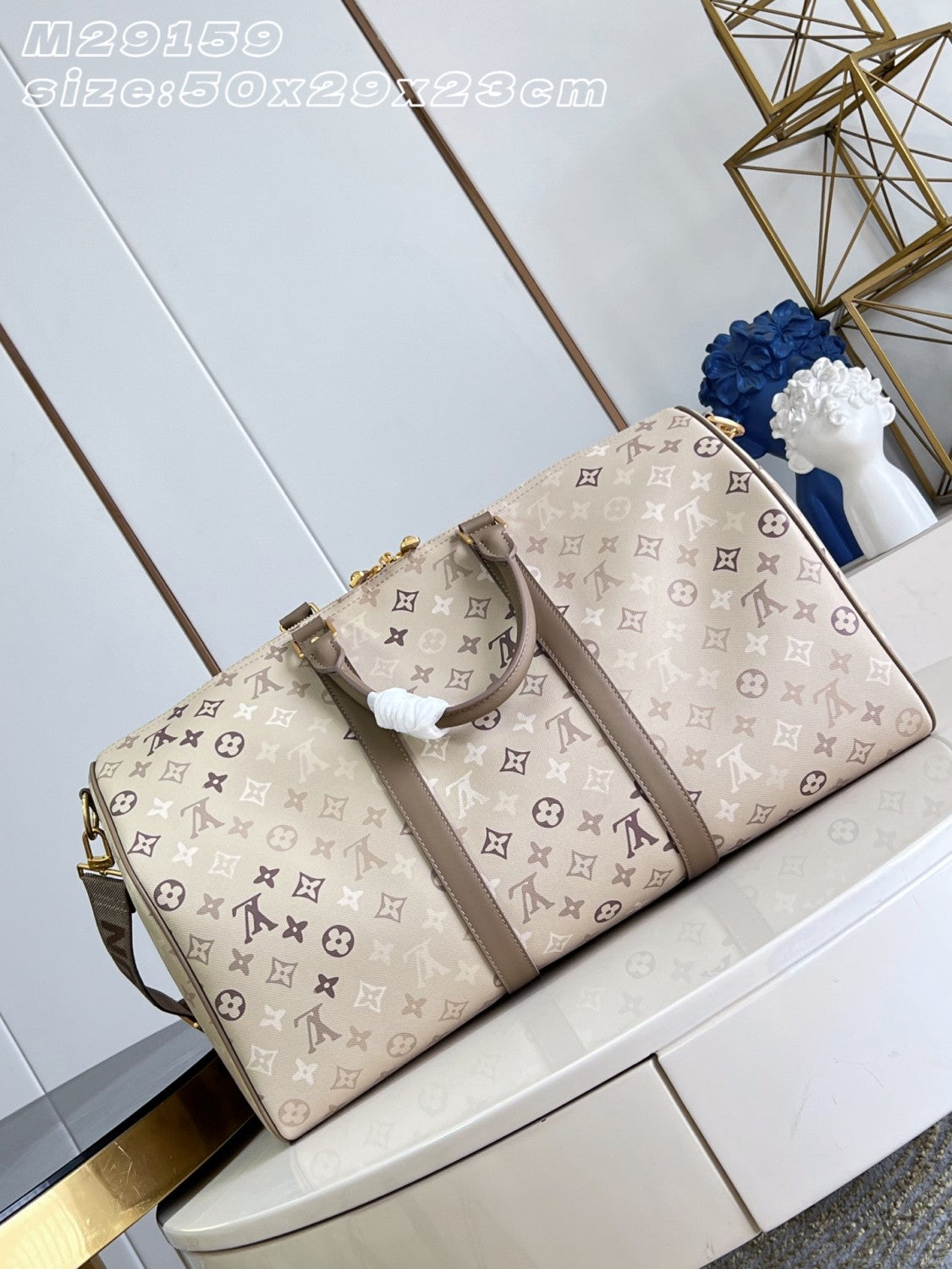LOUIS VUITTON Keepall Bandoulière 50 Monogram Heritage M29159#382241
