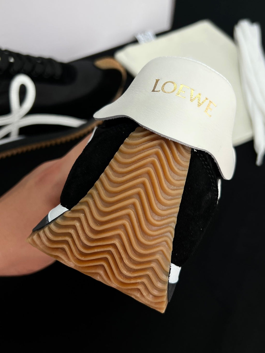 Loewe Forrest Gump Shoes Cowhide Suede Calfskin #385055